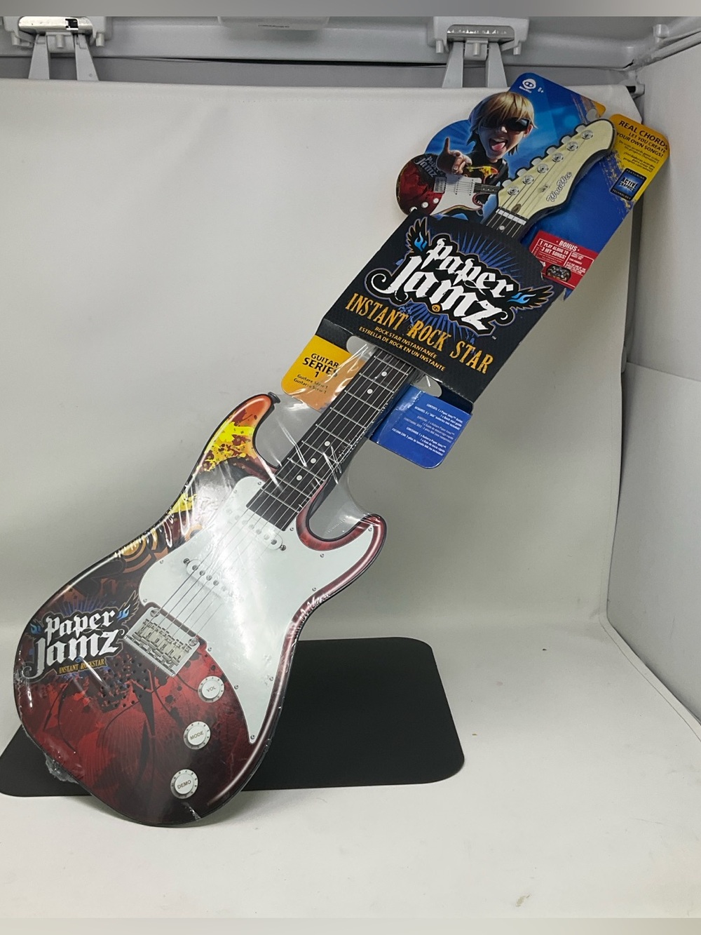 WowWee Paper Jamz Guitar Series 1 Instant Rock Star in the "Hot Rod" style.